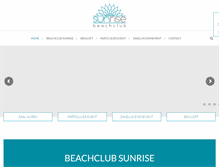 Tablet Screenshot of beachclubsunrise.nl